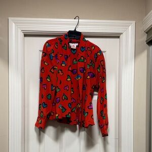 Escada Heart Silk Blouse